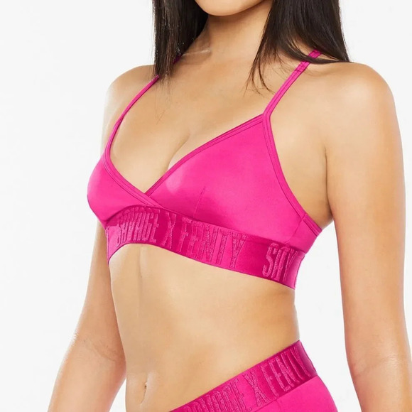 SAVAGE X FENTY HOT PINK FOREVER SAVAGE BRALETTE SIZE SMALL - Picture 2 of 11